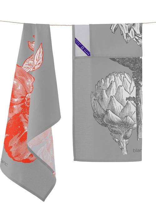 Torchon (2 pièces) Artichoke "Happyfriday" - Kiabi