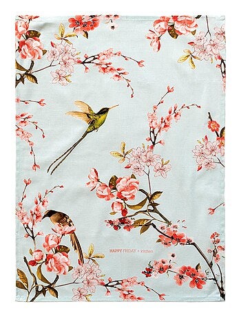 Torchon (2 pièces) Chinoiserie "Happyfriday