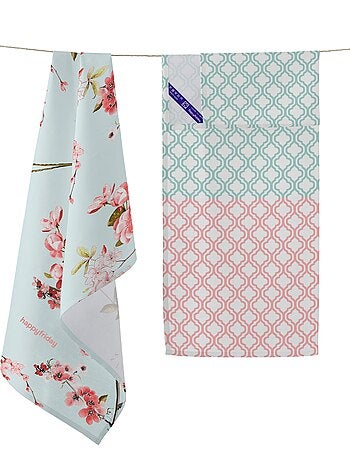 Torchon (2 pièces) Chinoiserie "Happyfriday