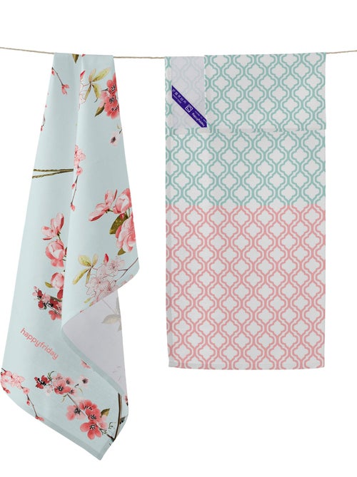 Torchon (2 pièces) Chinoiserie "Happyfriday" - Kiabi