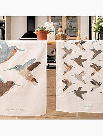 Torchon (2 pièces) Colibri delphinae "Happyfriday