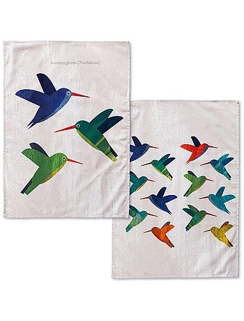 Torchon (2 pièces) Colibri "Happyfriday