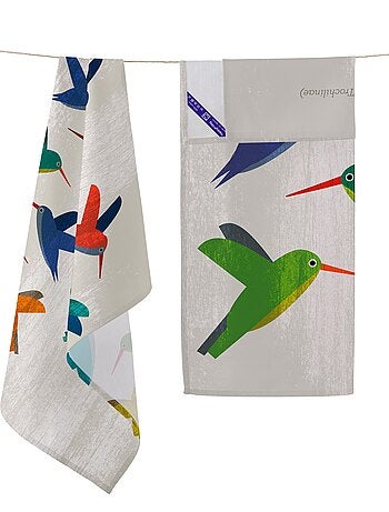 Torchon (2 pièces) Colibri "Happyfriday