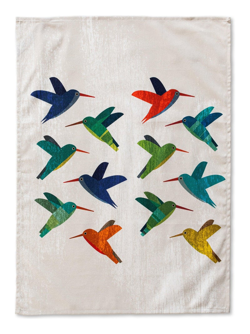 Torchon (2 pièces) Colibri "Happyfriday" Blanc - Kiabi