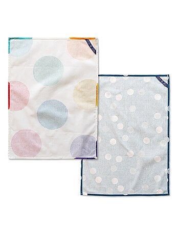 Torchon (2 pièces) Confetti "Happyfriday