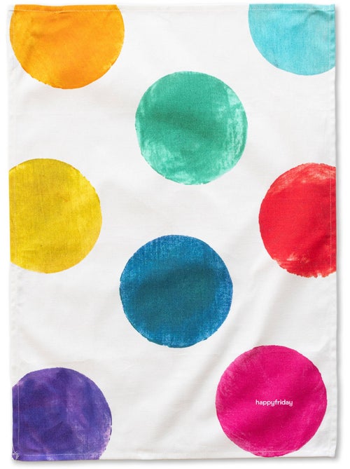 Torchon (2 pièces) Confetti "Happyfriday" - Kiabi