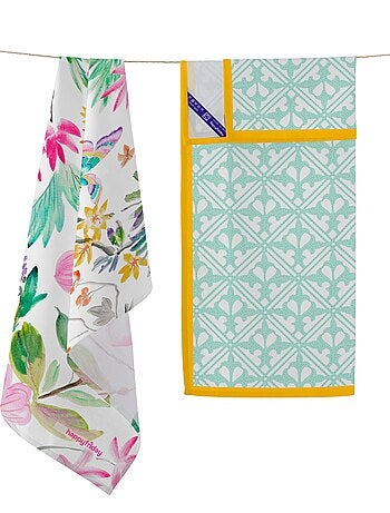 Torchon (2 pièces) Enchant "Happyfriday