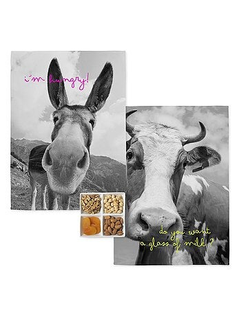 Torchon (2 pièces) Farm "Happyfriday