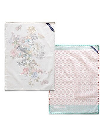 Torchon (2 pièces) Floral branch "Happyfriday