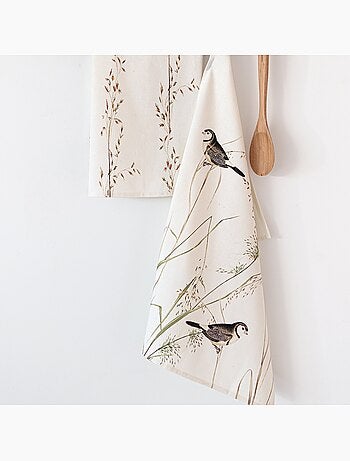 Torchon (2 pièces) Happy birds "Happyfriday