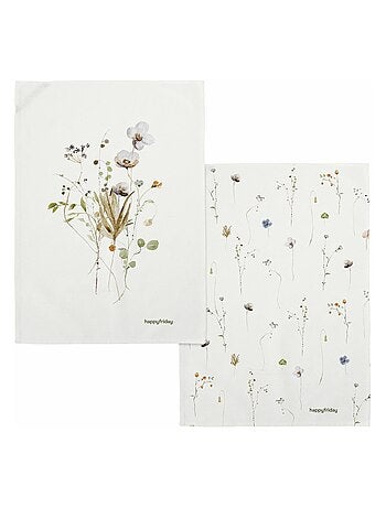 Torchon (2 pièces) Ikebana "Happyfriday