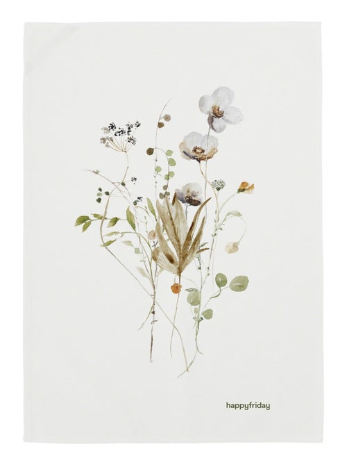 Torchon (2 pièces) Ikebana "Happyfriday" - Kiabi