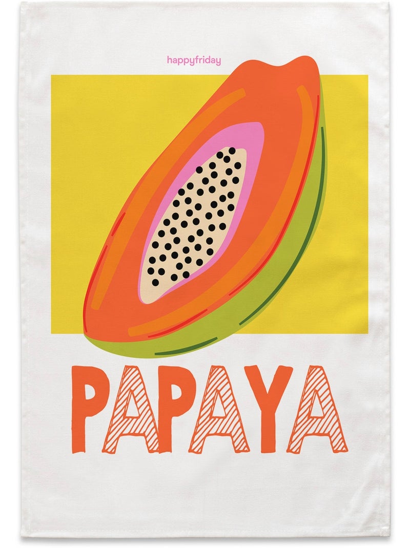 Torchon (2 pièces) Papaya fruit "Happyfriday" Multicolore - Kiabi