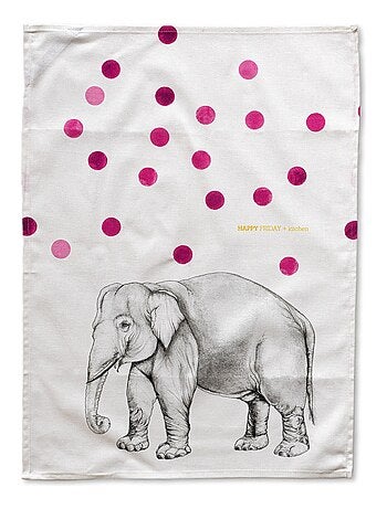 Torchon (2 pièces) Savanna "Happyfriday