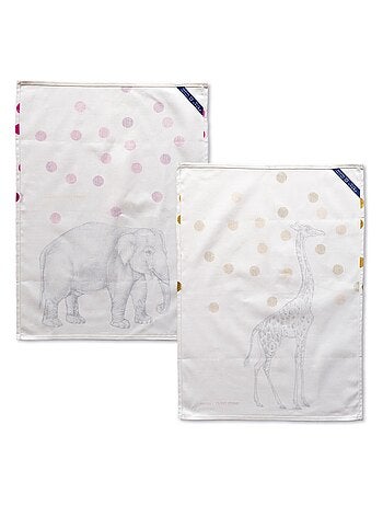 Torchon (2 pièces) Savanna "Happyfriday