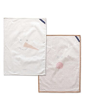 Torchon (2 pièces) Snow mates "Happyfriday