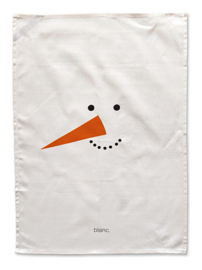 Torchon (2 pièces) Snow mates "Happyfriday" Blanc - Kiabi