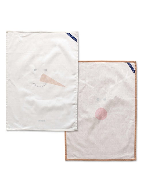 Torchon (2 pièces) Snow mates "Happyfriday" - Kiabi