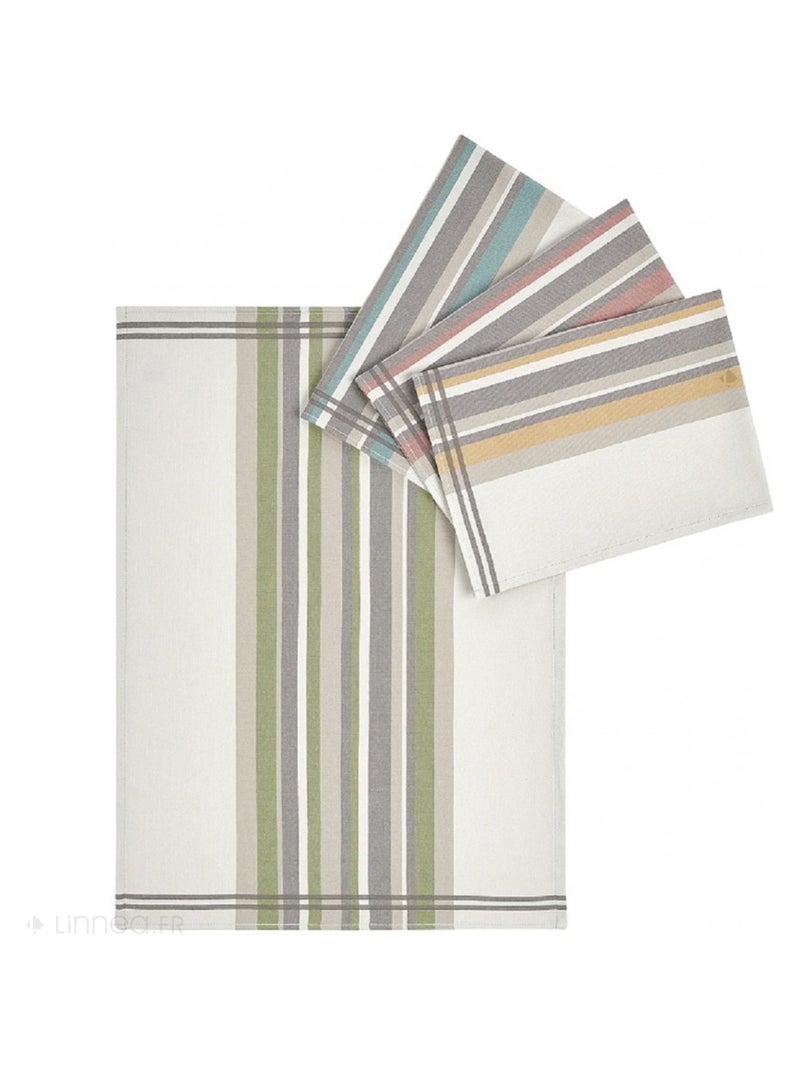 Torchon de cuisine 100% coton CITY 50x70 cm Jaune - Kiabi