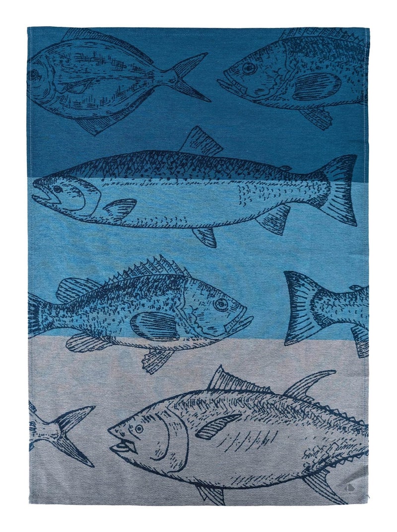 Torchon de cuisine ATLANTIC 50x70 cm Bleu - Kiabi