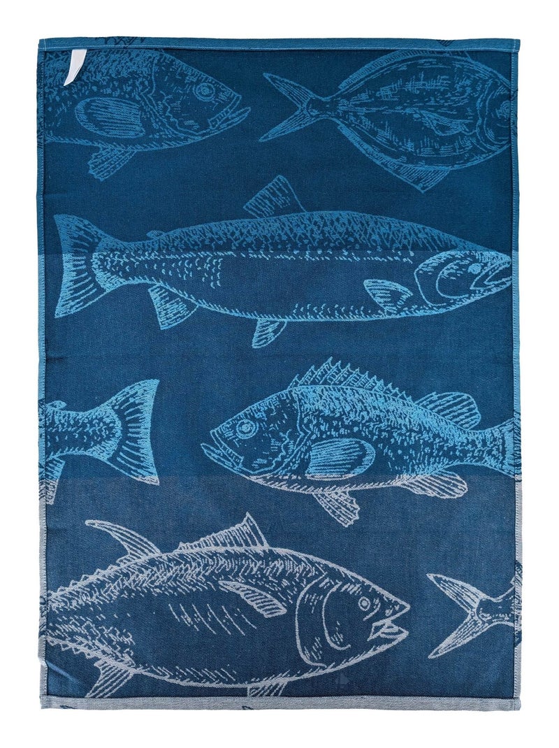 Torchon de cuisine ATLANTIC 50x70 cm Bleu - Kiabi