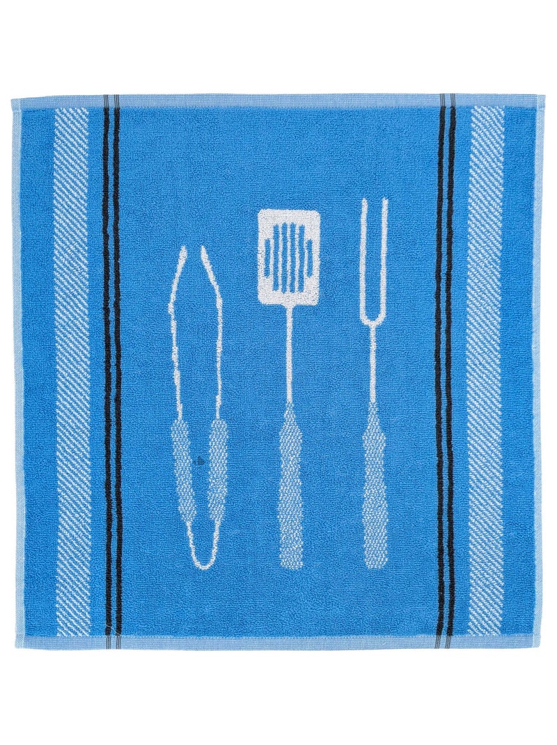 Torchon de cuisine BARB 50x50 cm Bleu - Kiabi