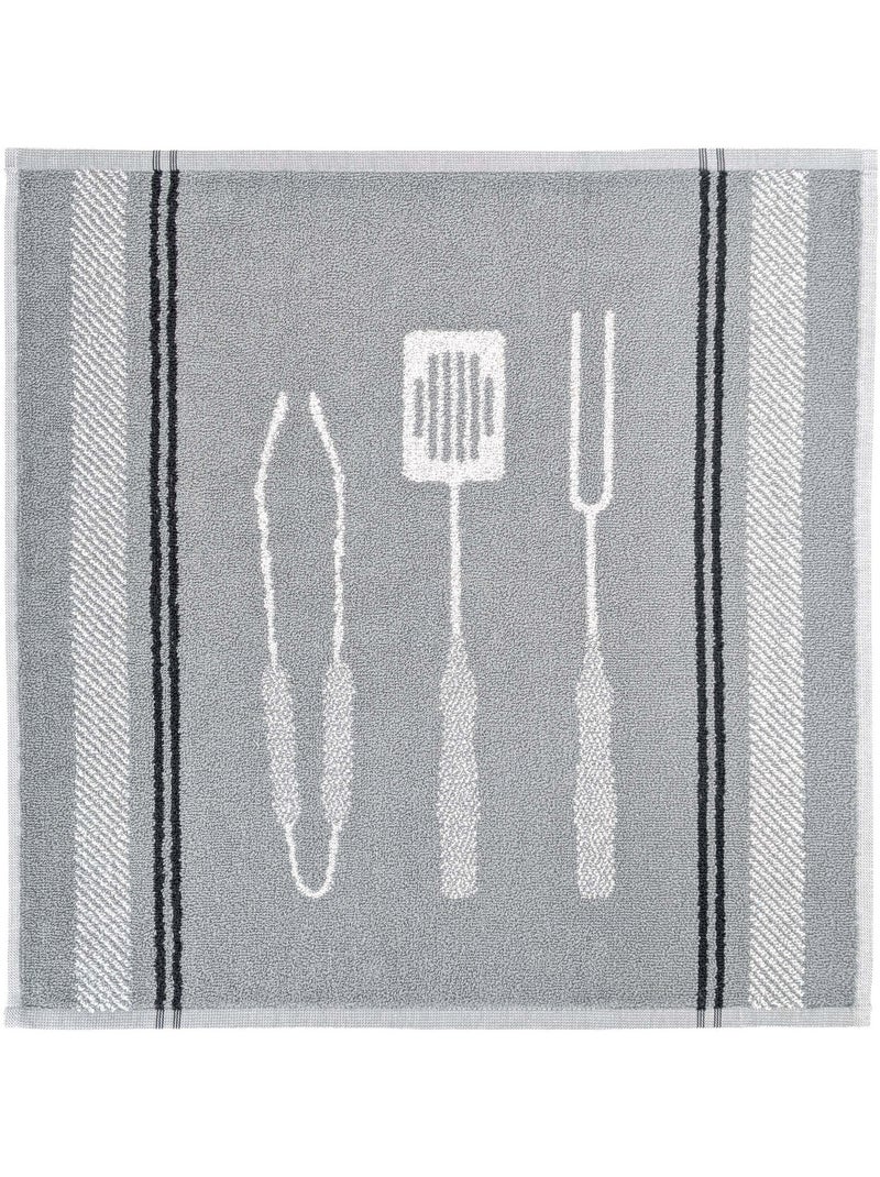 Torchon de cuisine BARB 50x50 cm Gris - Kiabi