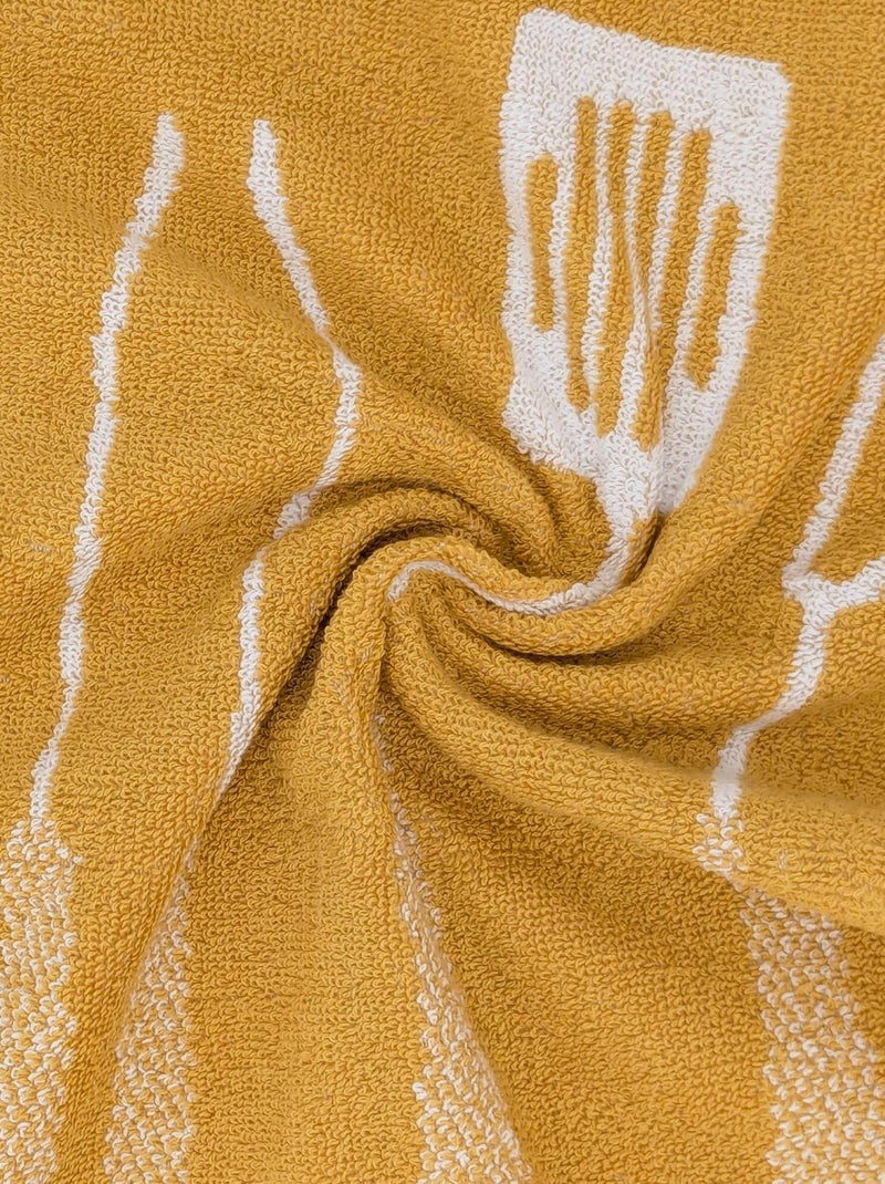 Torchon de cuisine BARB 50x50 cm Jaune - Kiabi