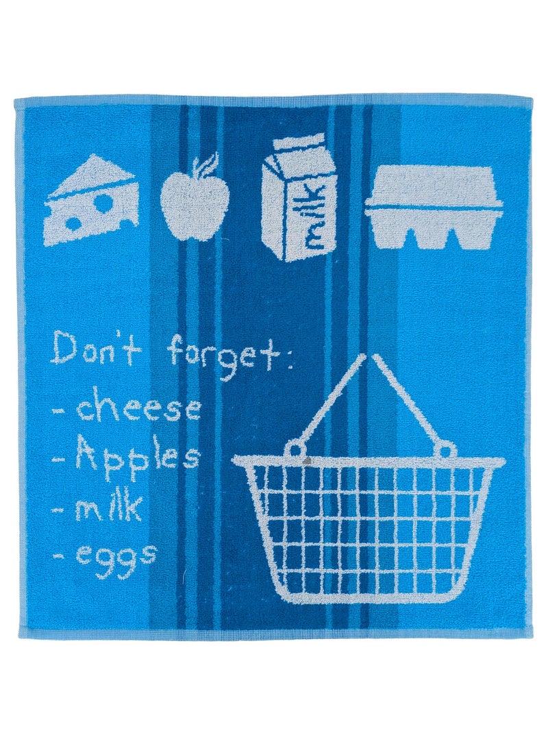 Torchon de cuisine BASKET 50x50 cm Bleu - Kiabi