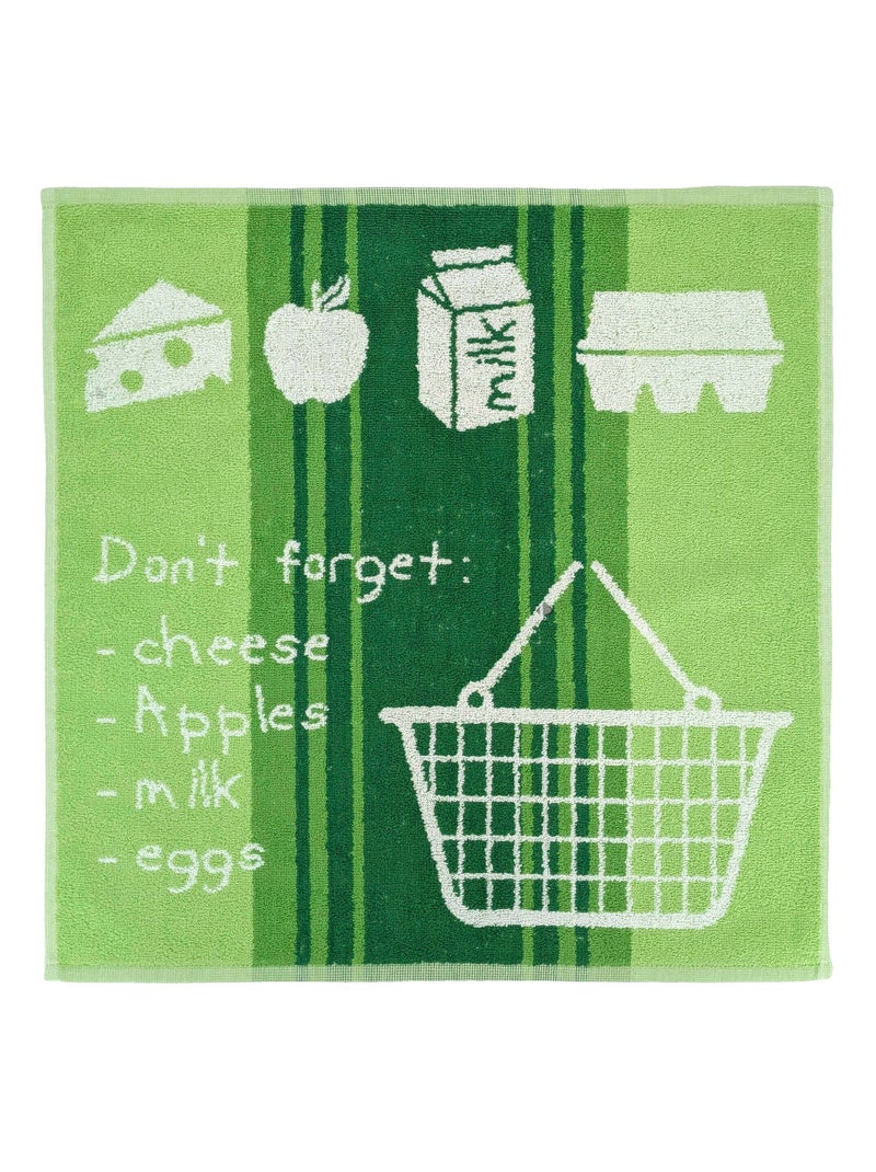Torchon de cuisine BASKET 50x50 cm Vert - Kiabi