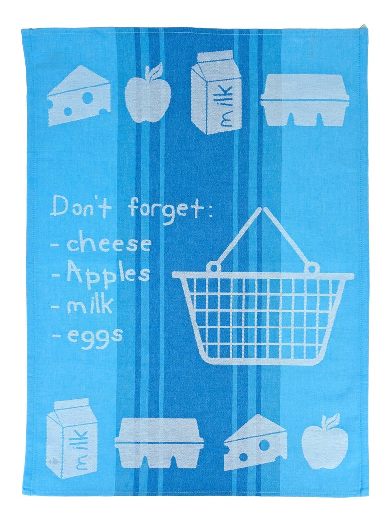 Torchon de cuisine BASKET 50x70 cm Bleu - Kiabi