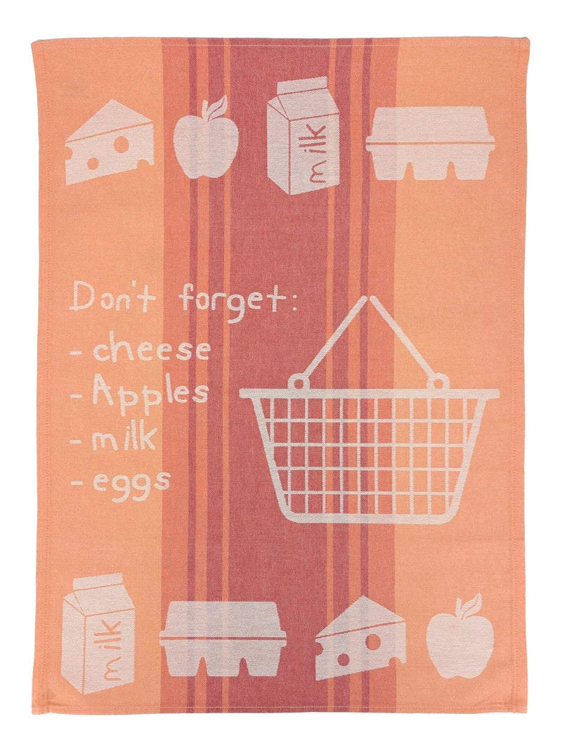 Torchon de cuisine BASKET 50x70 cm Orange - Kiabi