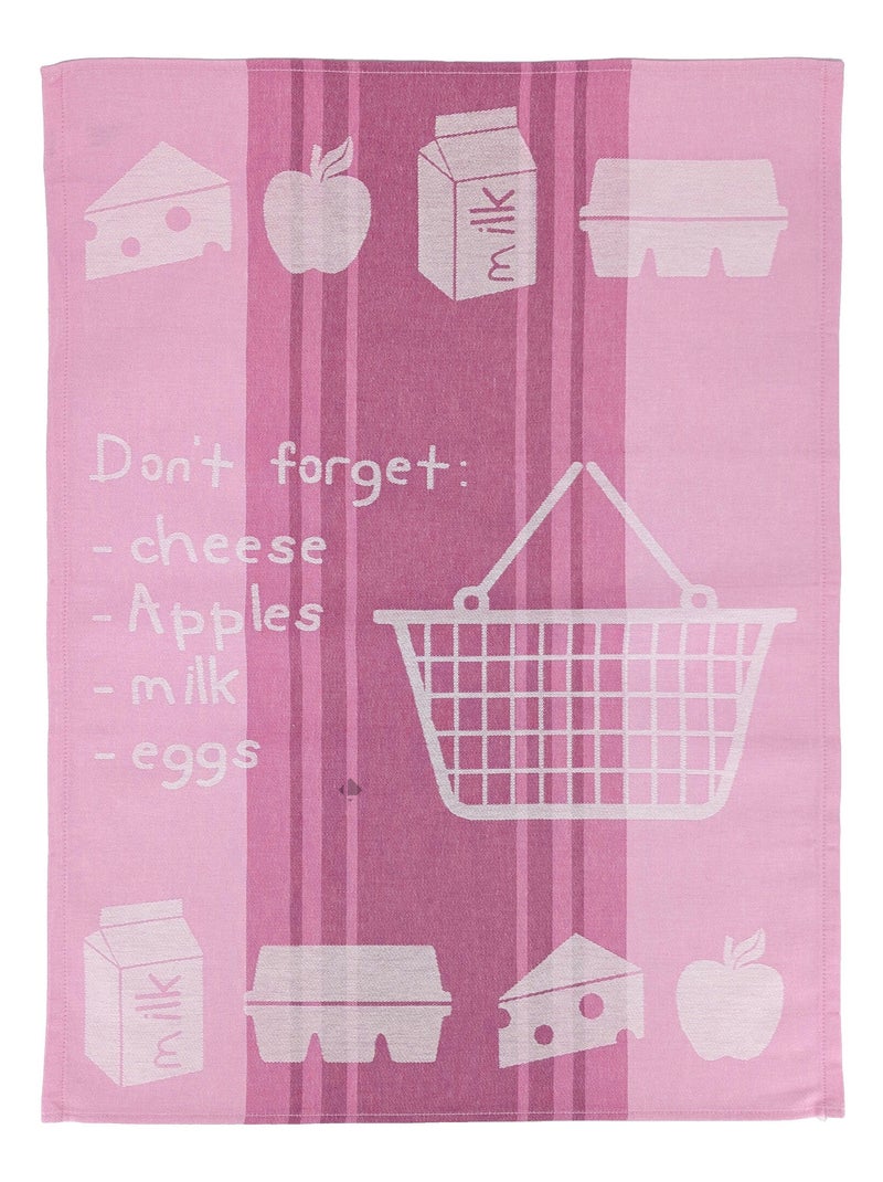 Torchon de cuisine BASKET 50x70 cm Rose - Kiabi