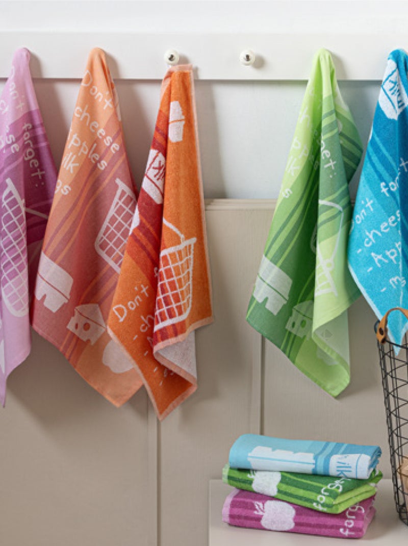 Torchon de cuisine BASKET 50x70 cm Vert - Kiabi