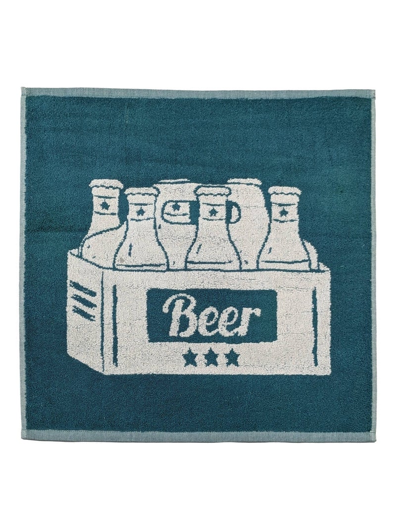 Torchon de cuisine collection BEER 50x50 cm Bleu - Kiabi