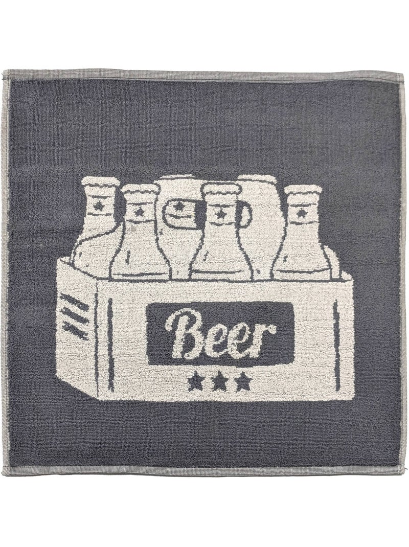 Torchon de cuisine collection BEER 50x50 cm Gris - Kiabi