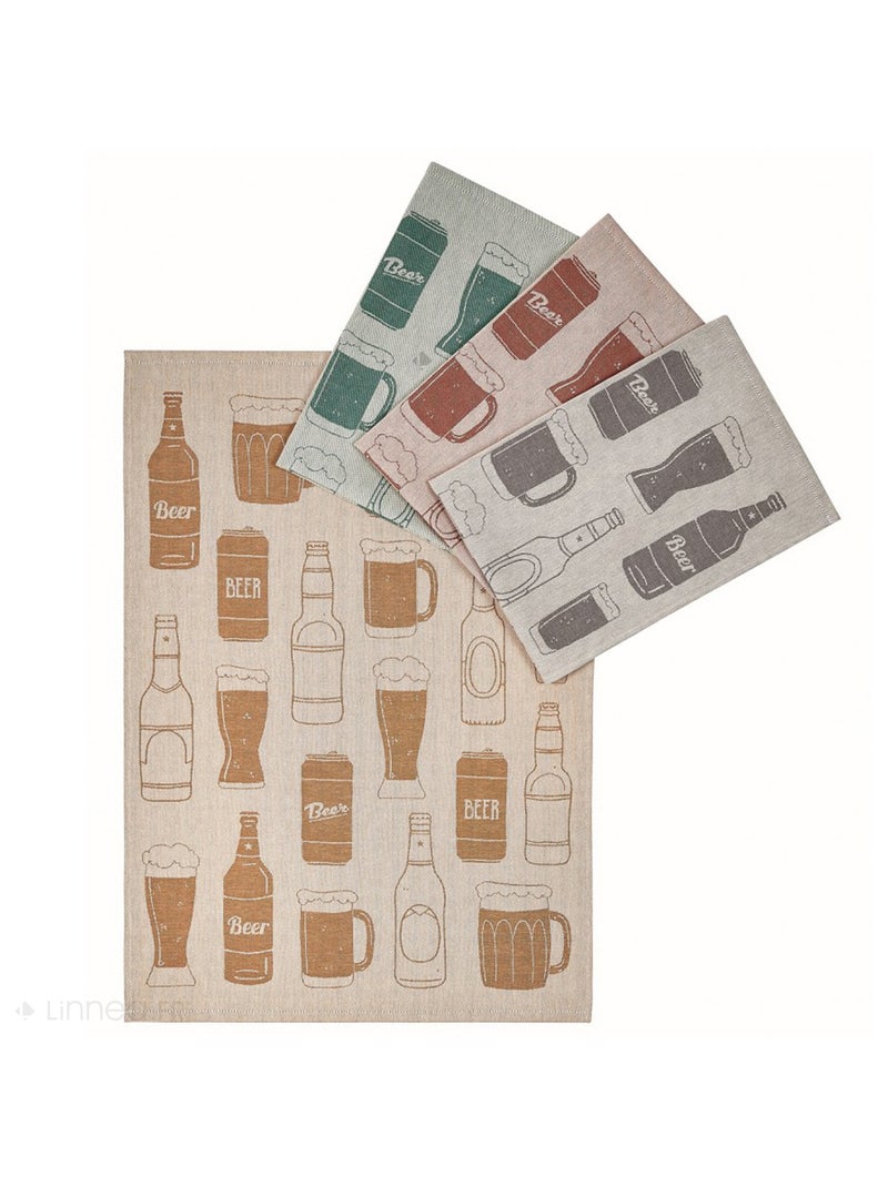 Torchon de cuisine collection BEER 50x70 cm Gris - Kiabi