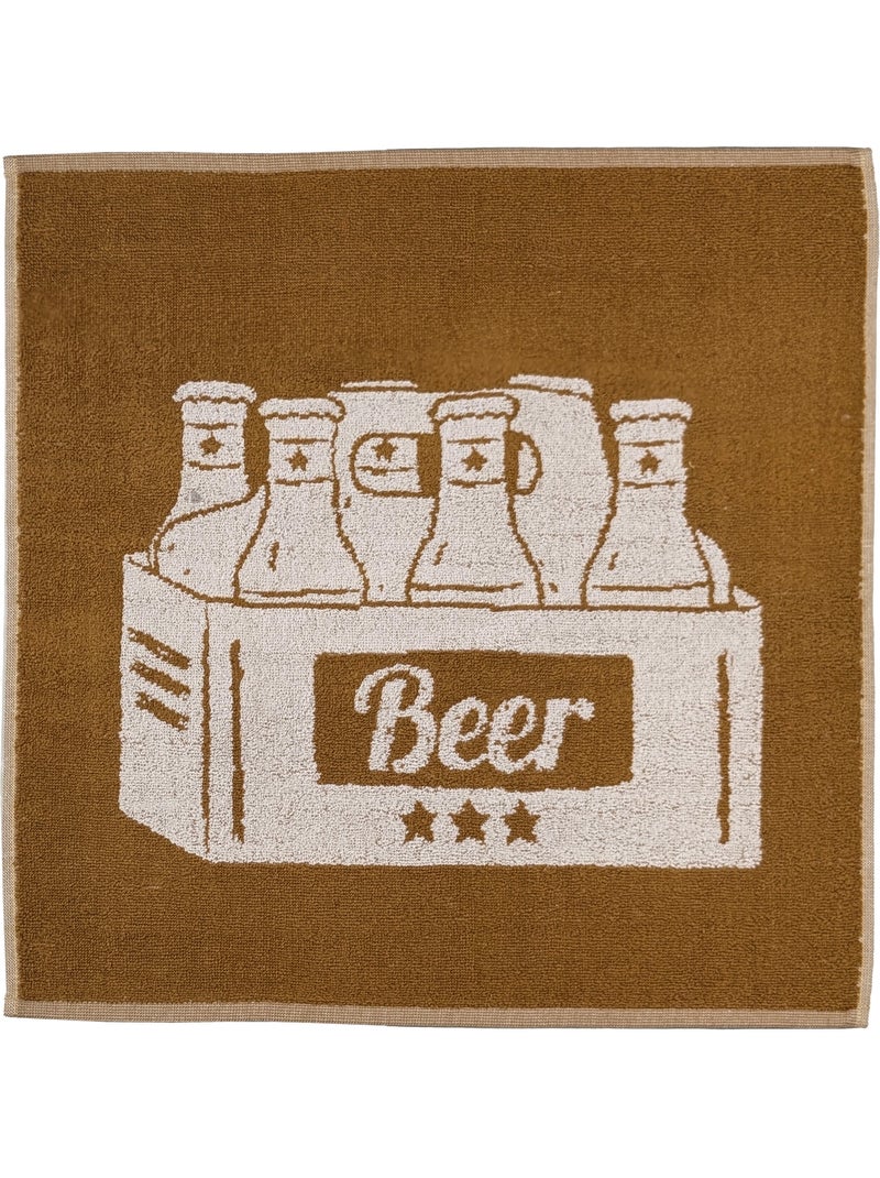Torchon de cuisine collection BEER 50x70 cm Jaune - Kiabi
