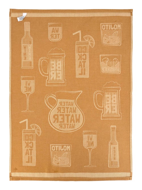 Torchon de cuisine DRINK Toile - Kiabi