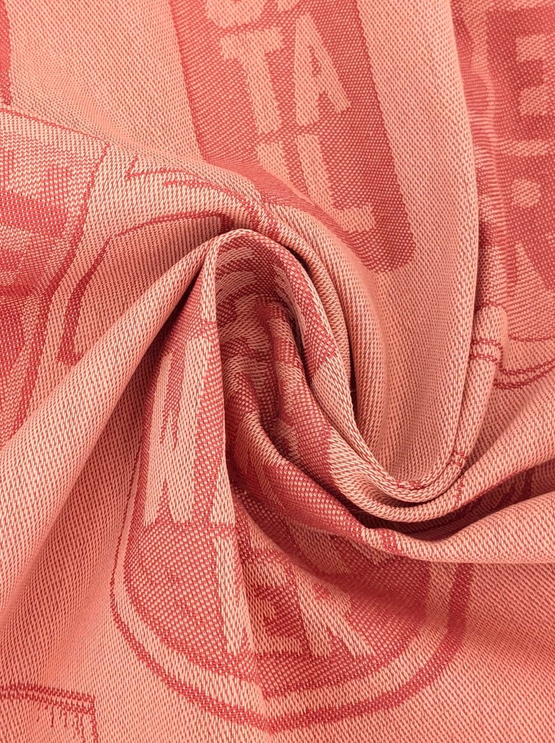 Torchon de cuisine DRINK Toile Orange mandarine - Kiabi