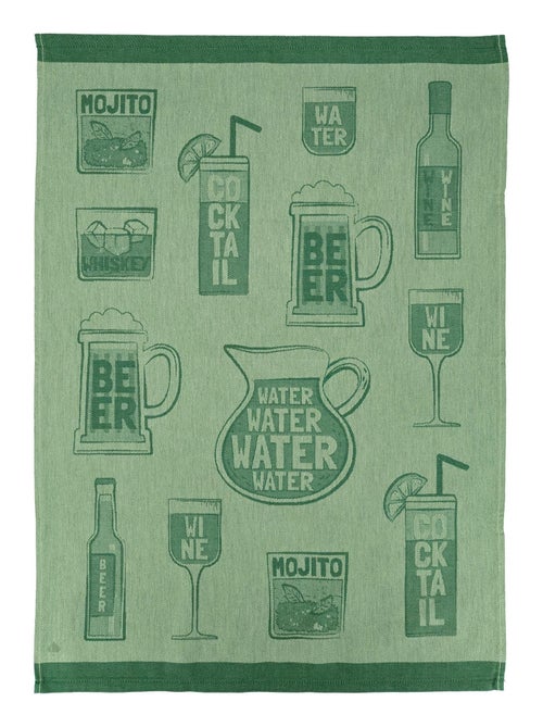Torchon de cuisine DRINK Toile - Kiabi