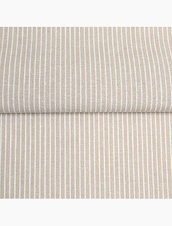 Torchon de cuisine en coton à fines rayures tissées