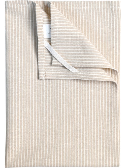 Torchon de cuisine en coton à fines rayures tissées - Kiabi