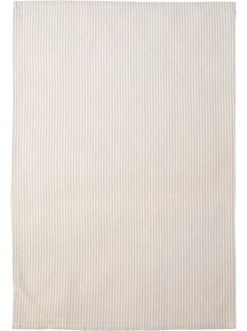 Torchon de cuisine en coton à fines rayures tissées - Kiabi