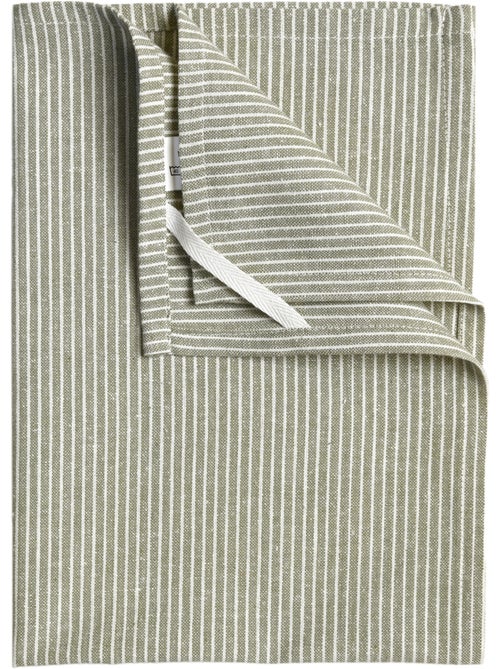 Torchon de cuisine en coton à fines rayures tissées - Kiabi