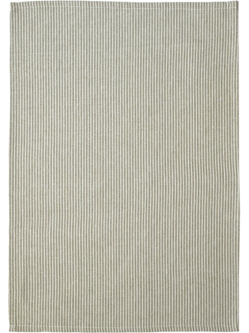 Torchon de cuisine en coton à fines rayures tissées - Kiabi