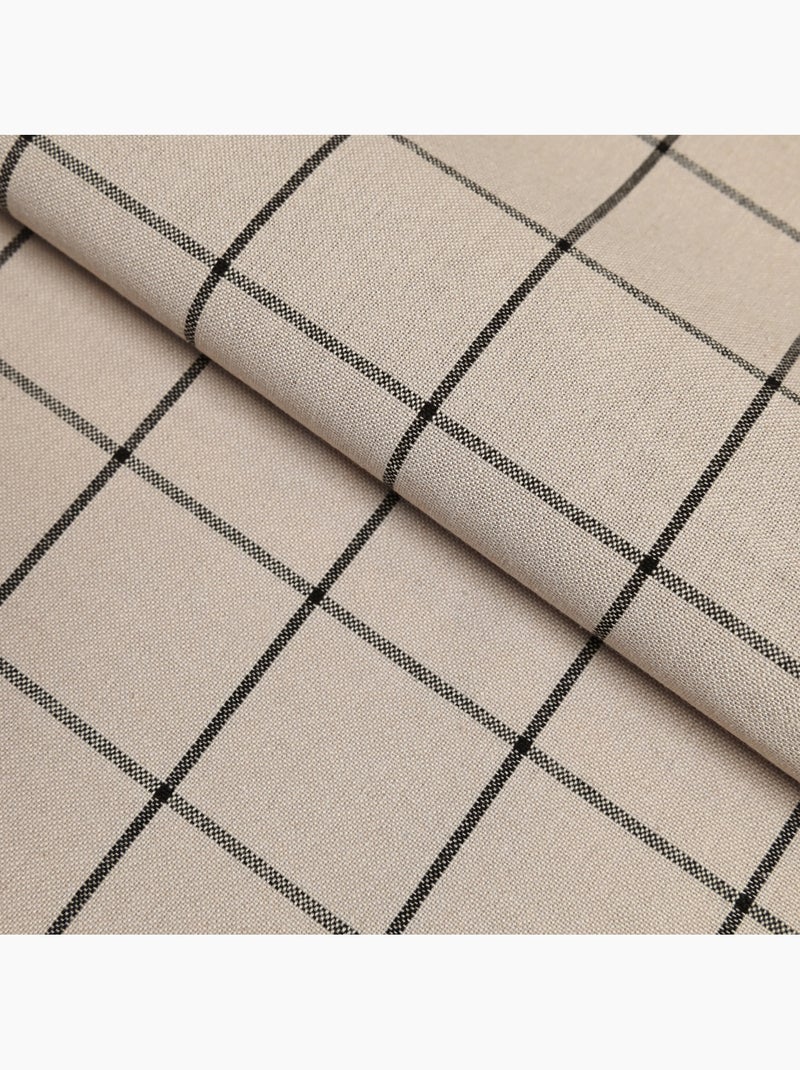 Torchon de cuisine en coton à motif carreaux Beige - Kiabi