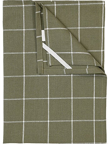 Torchon de cuisine en coton à motif carreaux