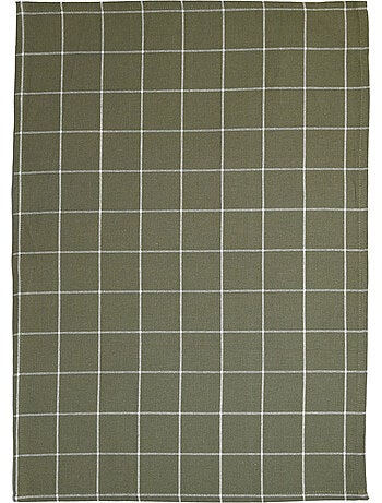 Torchon de cuisine en coton à motif carreaux