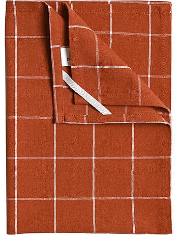 Torchon de cuisine en coton à motif carreaux